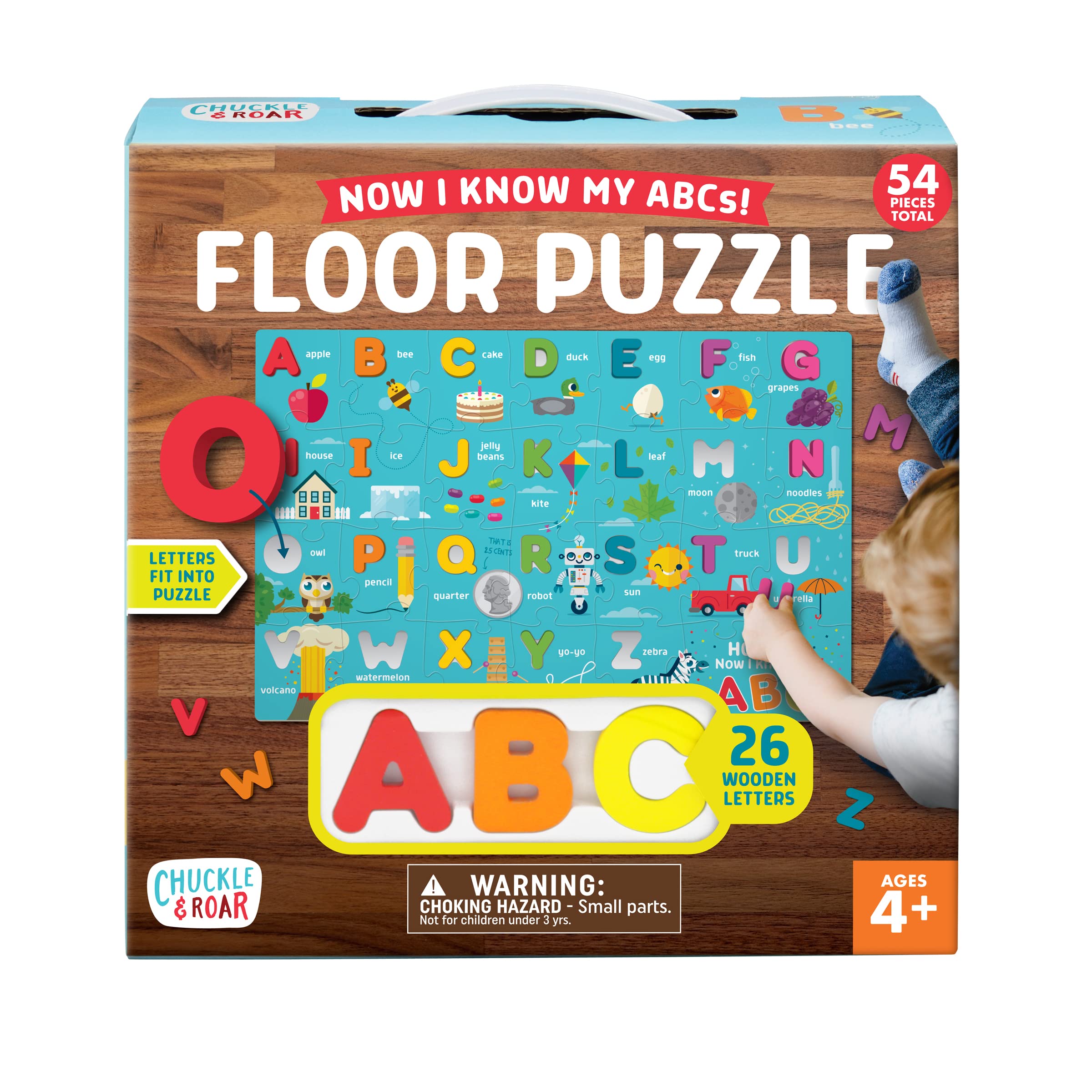 Chuckle & Roar Floor Puzzle Now I Know My ABCs Theme