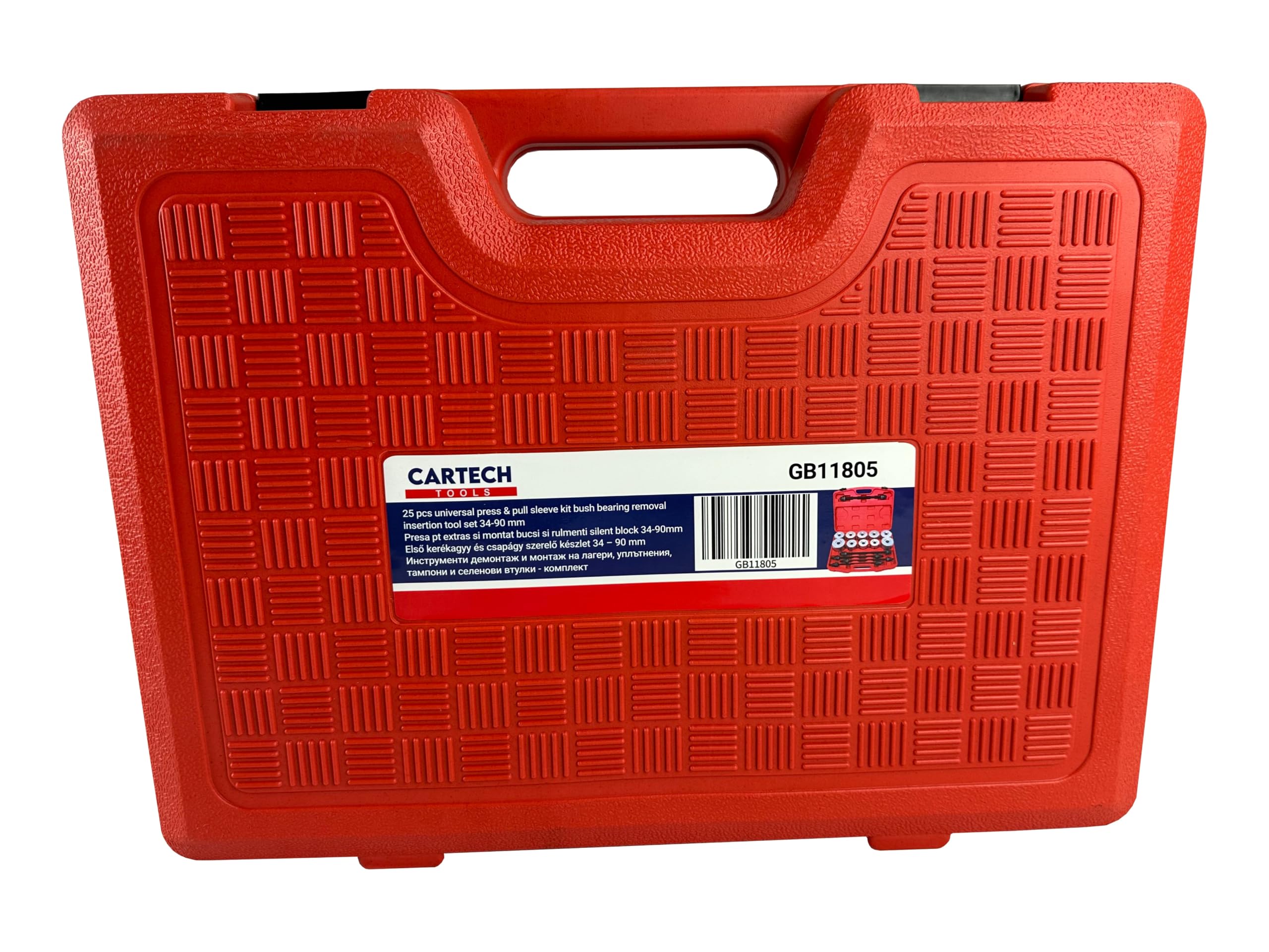 Set estrattore per Silent Block 34–90 mm e boccole con 22 Manicotti di pressatura e 5 Mandrini e Dadi, Kit per rimozione di boccole con Cuscinetti di Tenuta per Auto Camion