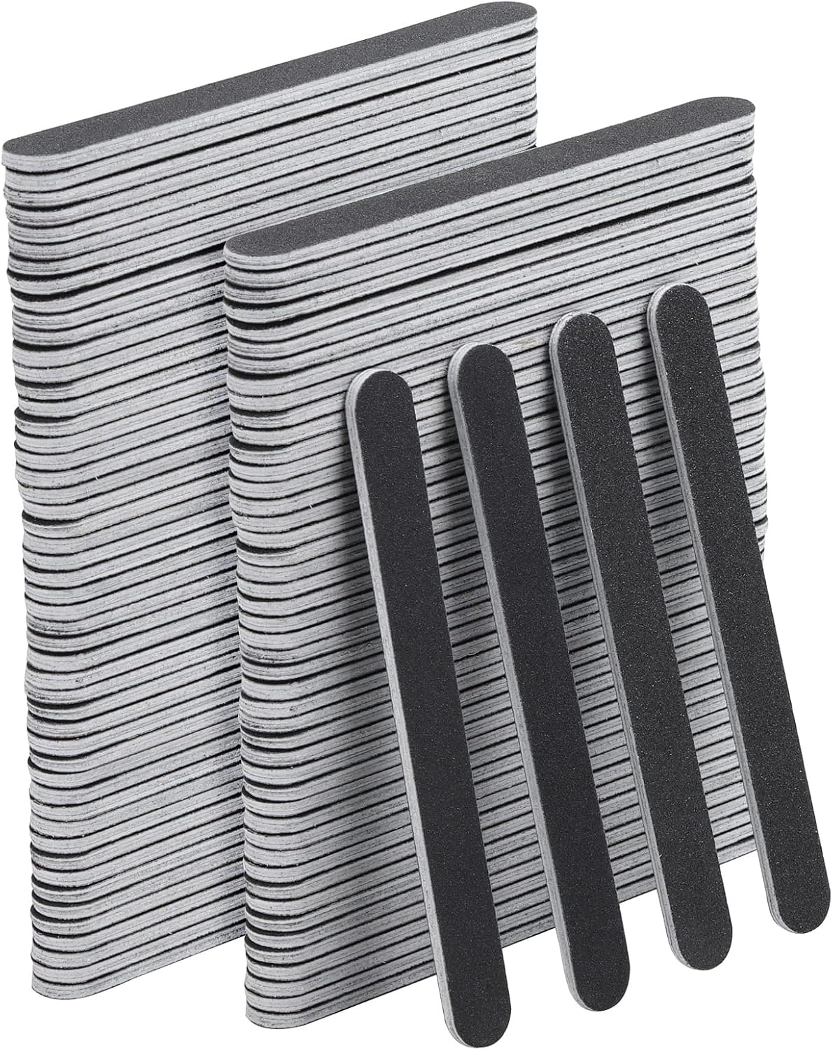 100 Pcs Nail Files for Acrylic Nails 100/180 Grit Double Sides Washable Nail Buffering Files Emery Boards Nail File