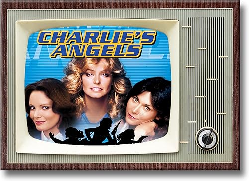 Charlie's Angels TV Show Retro TV Design Imán para refrigerador