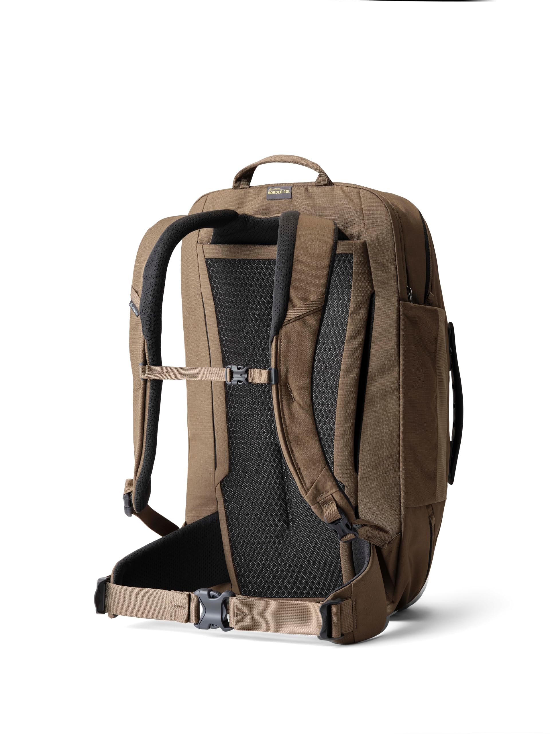 Gregory Active Travel - Border 40, plecak podróżny, 56 cm, 40 l, 1,75 kg, lekka torba podróżna, kieszeń na laptopa 15 cali, brązowy (Mesa Brown)