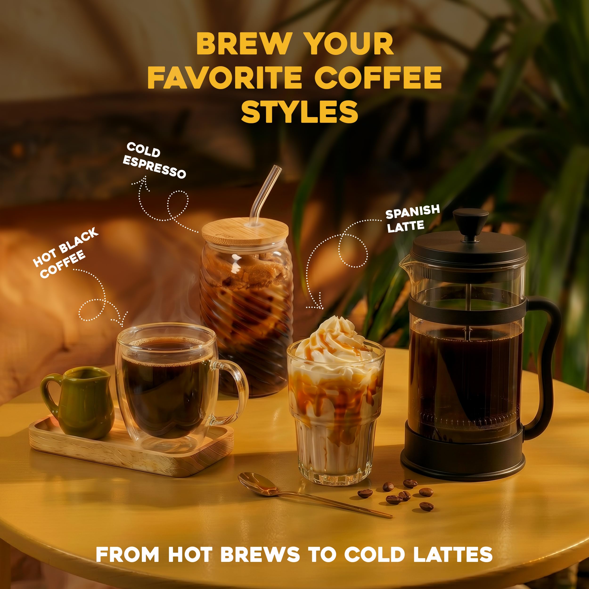 French Coffee Press - Rich Coffee & Tea Maker -6 French Coffee Press - Rich Coffee & Tea Maker -6