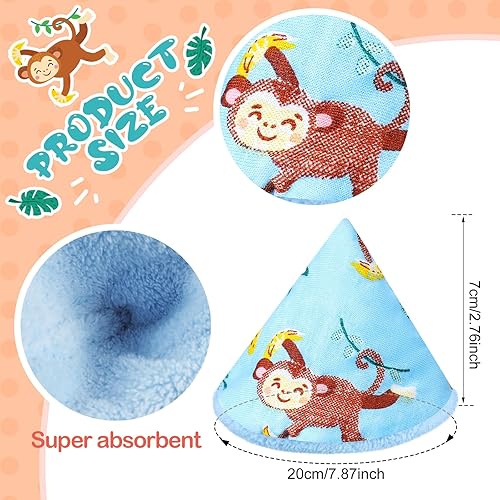 Miniatura 2 de Timgle 10 fundas de terciopelo coral para orina para bebé, fuerte absorción de agua, protector de orina para bebé, gorro de orina reutilizable,