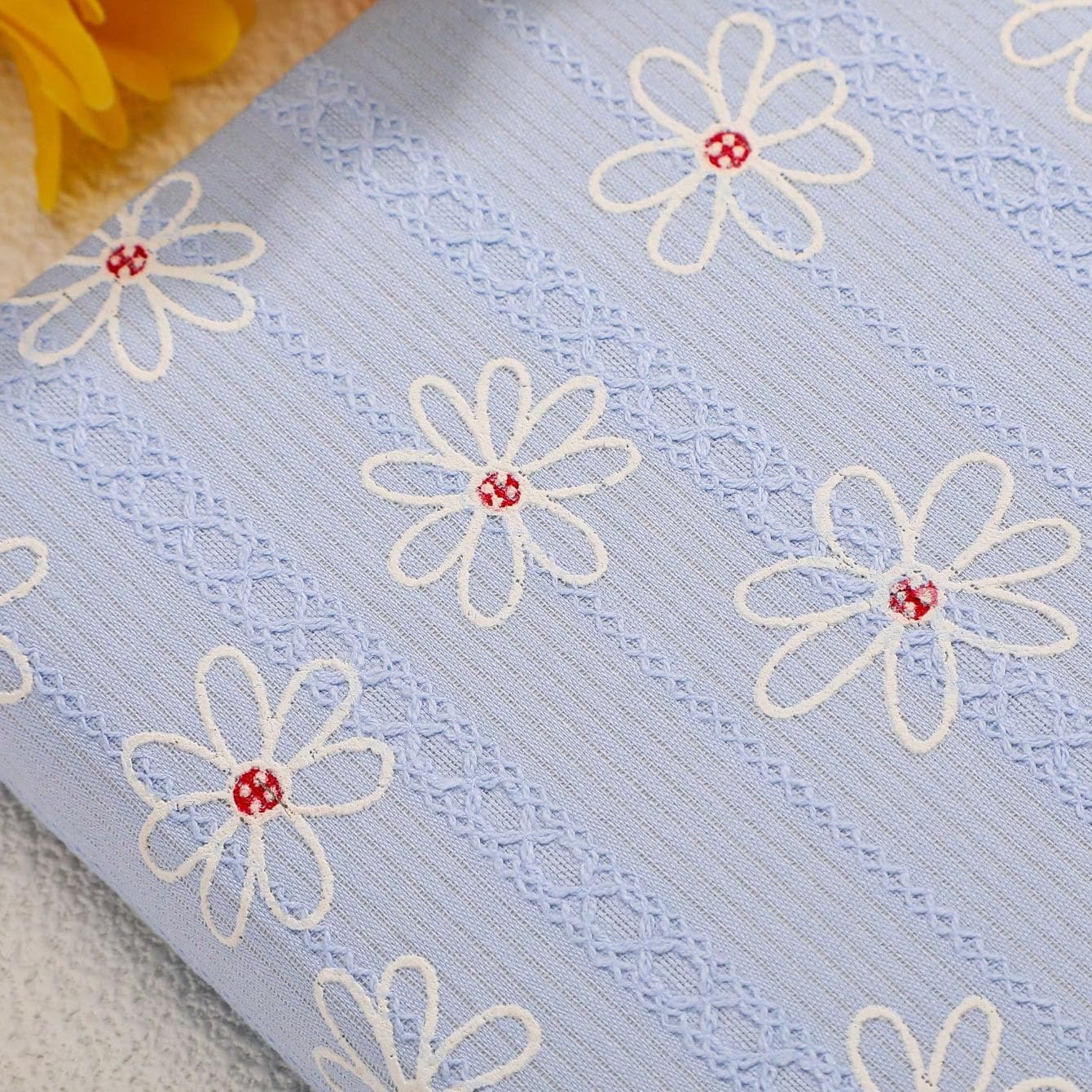 ipoul B6 Notebook, Flower Fabric Journal, Writing Notebook for Women 5x7 Lined Page & Sketchbook, Lay Flat, Hardcover - Image 4