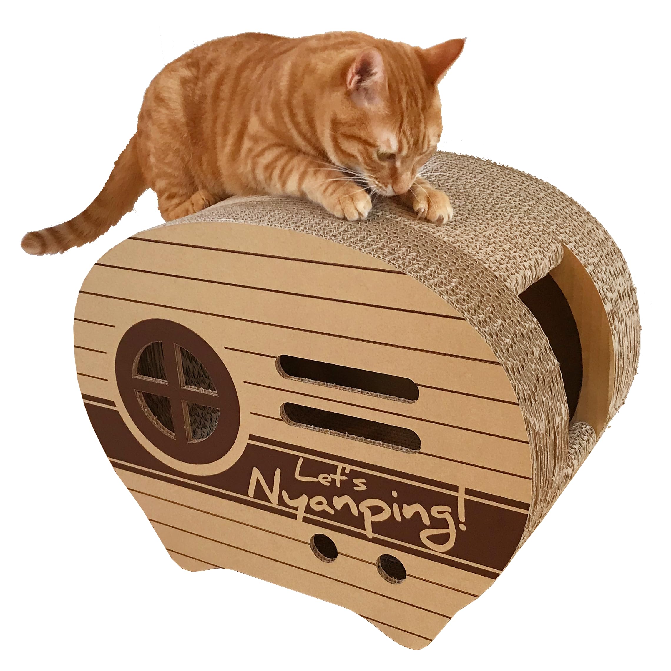 ニャンピングカー　未使用品 Amazon | NECO LABO オリジナル商品 ゆらころ 猫 爪とぎ ハウス