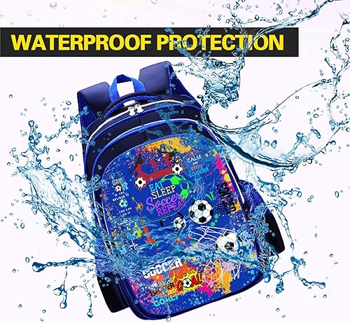 Miniatura 6 de Mochila de fútbol para laptop para hombres y mujeres, mochilas de fútbol, bolsa de hombro para viajes, senderismo, camping, mochila