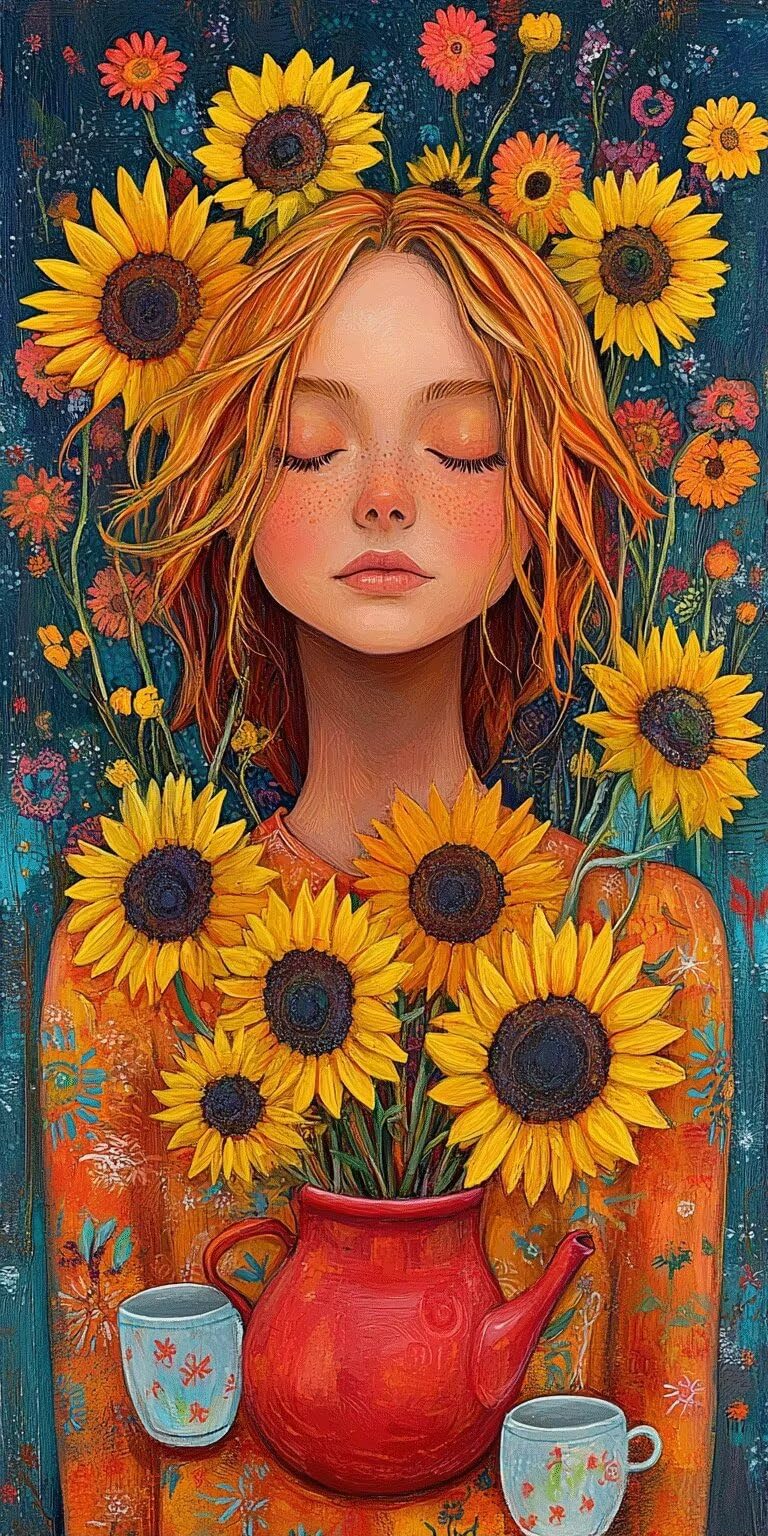 Girosoli Dipingere con i Numeri 90x180cm Pittura Acrilica ragazza, k-415