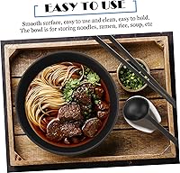Vista 6 de DOITOOL Juego de cuencos japoneses pequeños de melamina para ramen, tazones de sopa asiáticos japoneses con cucharas, palillos para fideos, fideos