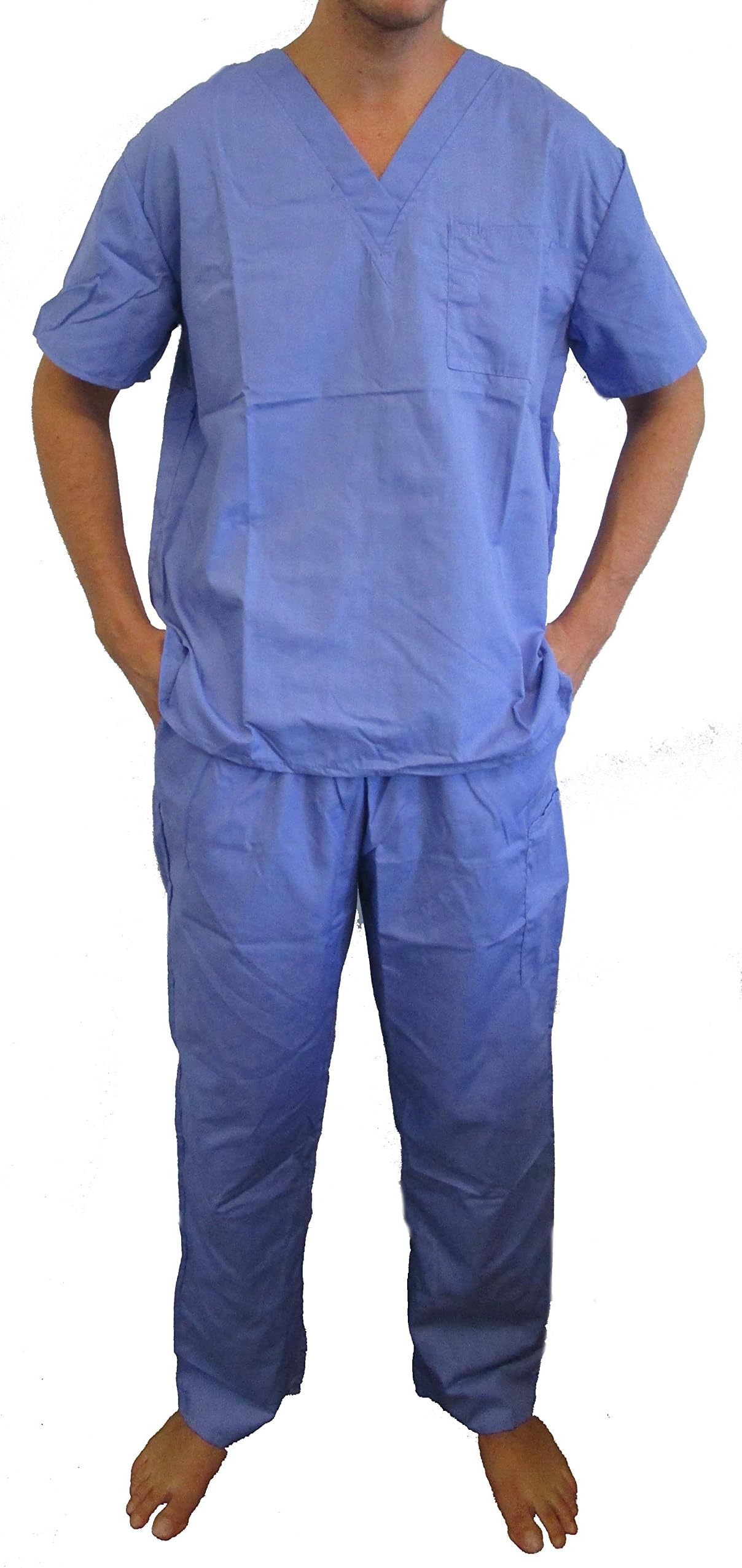 Tropi 33300M-Ceil-M Unisex Scrub Sets Medical Scrubs Mens Scrubs