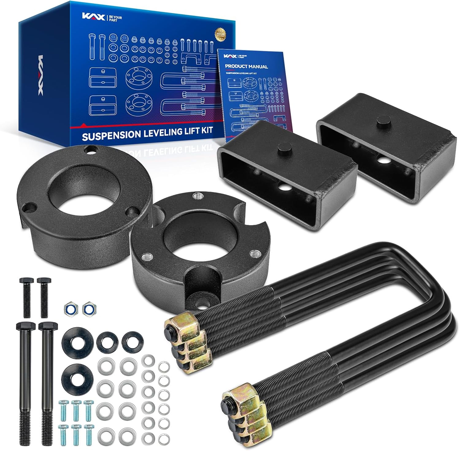 KAX 3" Front & 2" Rear Leveling Lift Kit for Toyota Tacoma 4WD (2005–2023)