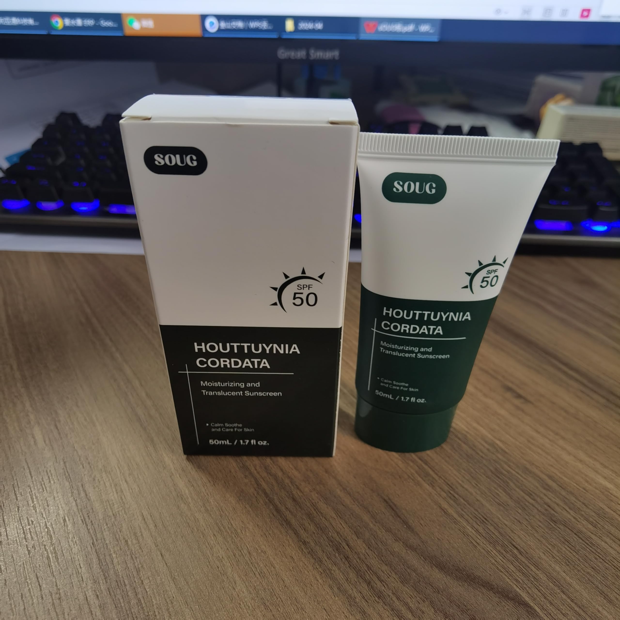 LEDeng Heartleaf Silky Moisture Sunscreen