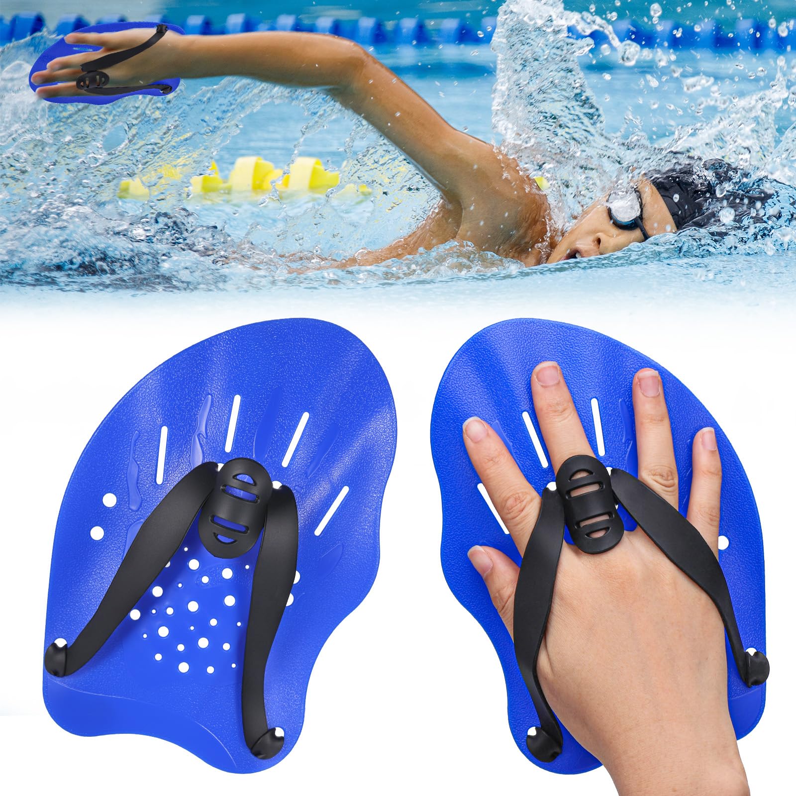 Elastico Con Palette Modulare Per Nuoto – Allenamento Palestra Nuotatori