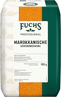 Fuchs Professional - Mélange d'épices façon marocaine | Assaisonnement marocain pour couscous, riz ou pois chiches | Qualité professionnelle pour les gros consommateurs | 0,9 kg dans un sac