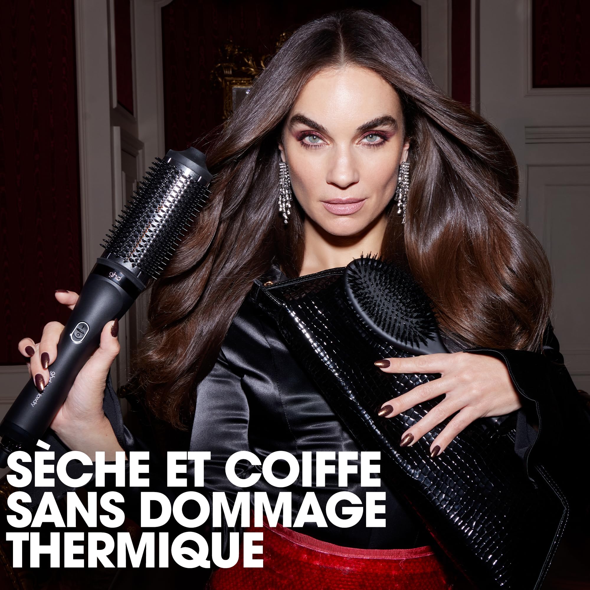 ghd - Brosse soufflante ghd Duet Blowdry - Brosse 2-en-1 (Violette) - Sèche et coiffe Sans Dommage - Brushing Facile à la maison - Tous types Cheveux - S'utilise sur cheveux mouillés et secs