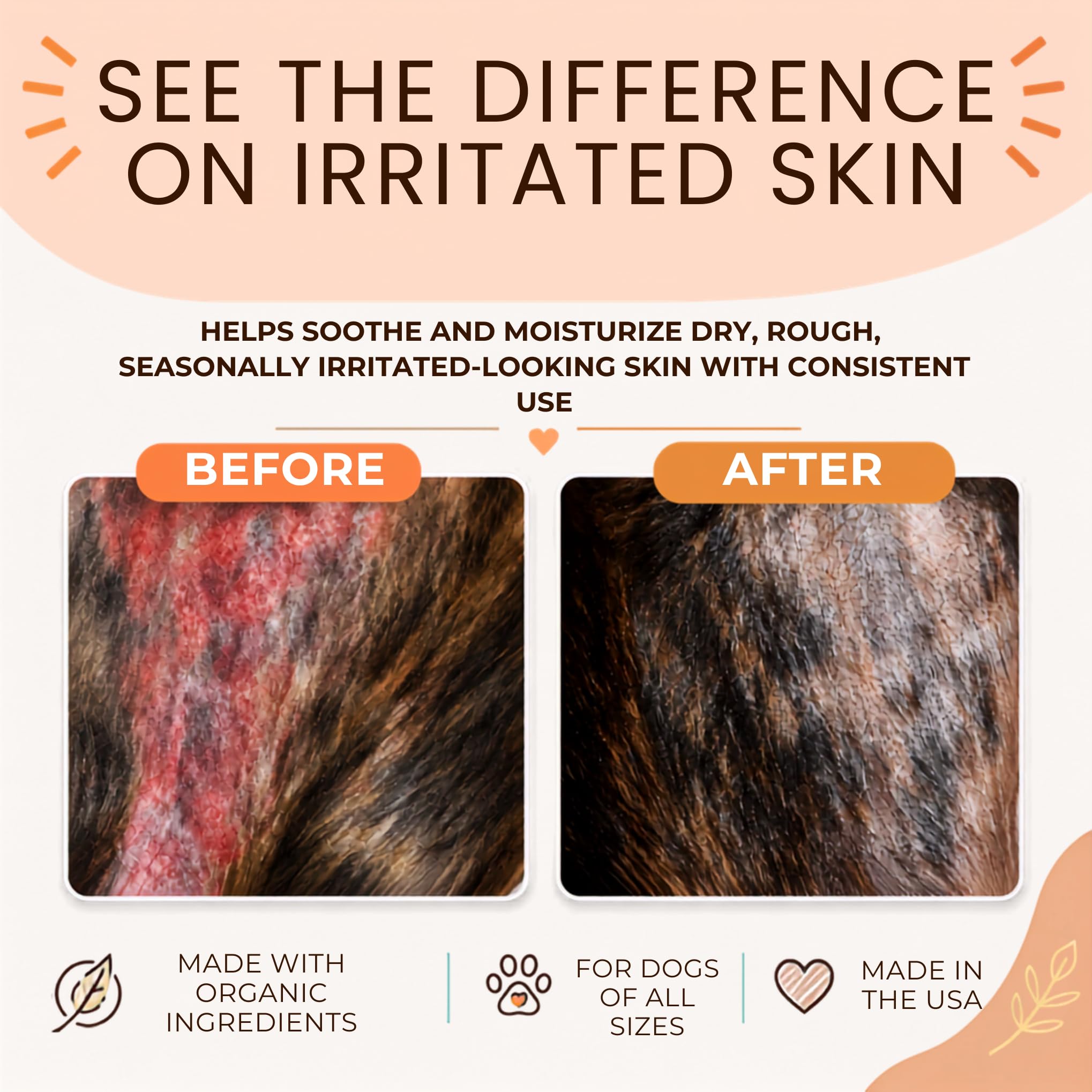 Natural Dog Company - SOOTHER SKIN | Całkowicie naturalny, organiczny, wegański balsam do suchej, swędzącej skóry, podrażnień skóry, drobnych cięć, Scrapes, ugryzień dla owadów i więcej - STICK (5 ml)
