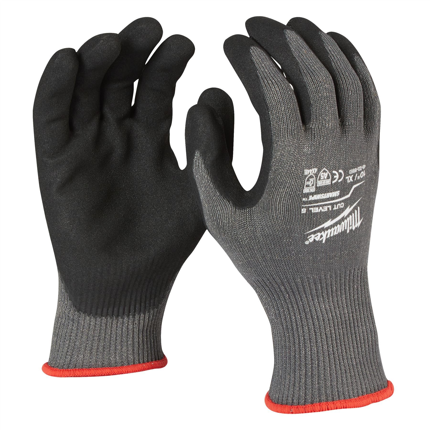 Milwaukee Unisex MILWAUKEE cut resistant gloves Size XXL level 5 4932471427, Black, XXL UK