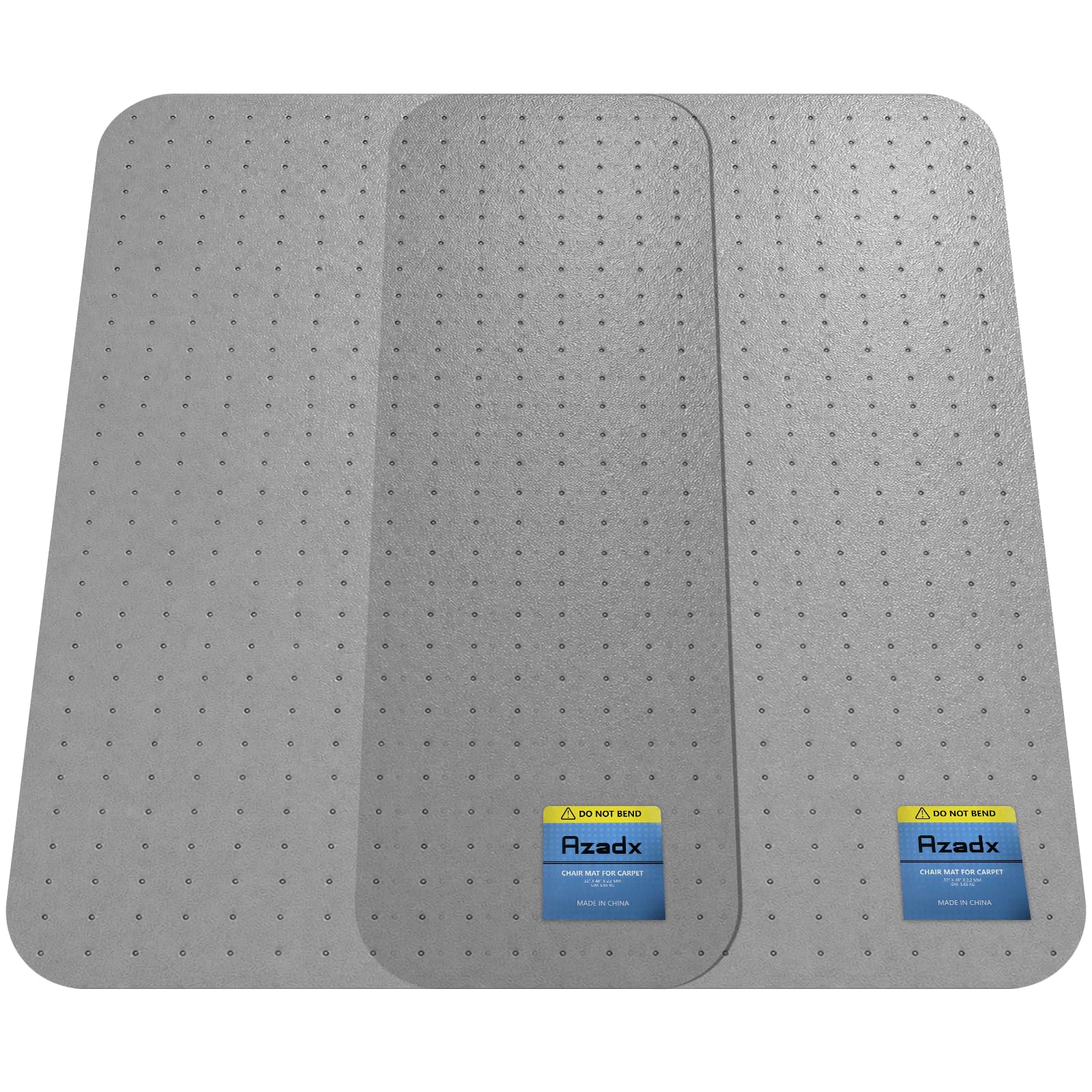Azadx Heavy Duty Office Chair Mat for Carpet 32" x 48" Hard Material