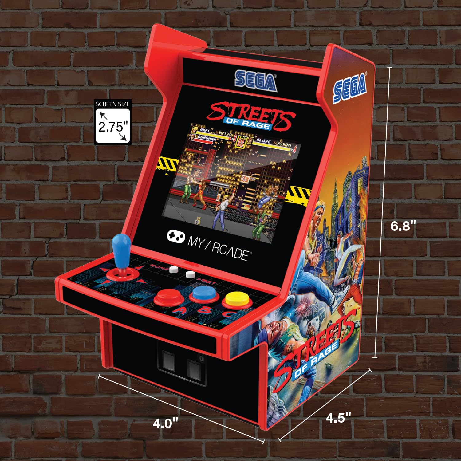 MyArcade DGUNL-7162 Streets of Rage Micro Player Pro Portable Retro Arcade