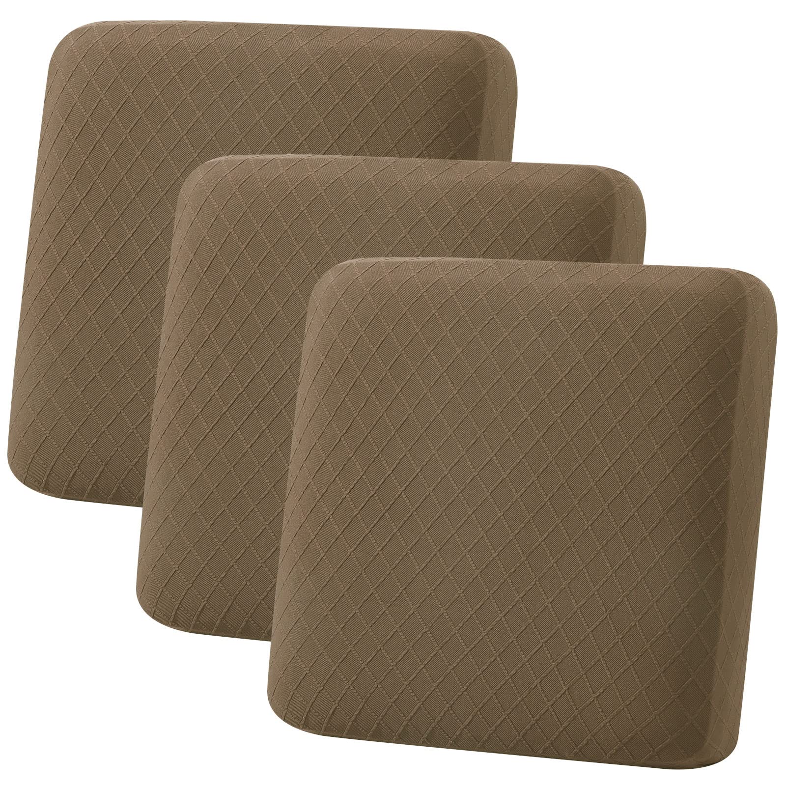 hyha Outdoor Couch Cushion Covers, Sectional Couch Sofa Covers Washable, Jacquard Diamond Lattice, Stretch Sofa Seat Cushion Cover for Indoor/Outdoor