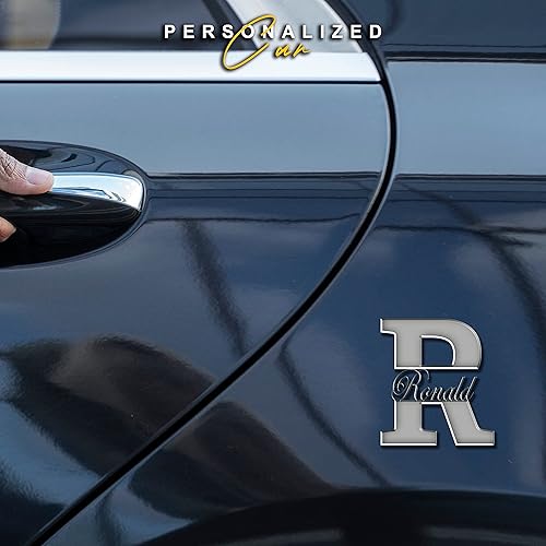 Miniatura 7 de Emblema de automóvil personalizado para regalo para los amantes de los automóviles, regalos personalizados de Vechículo, letrero de carrera, letra