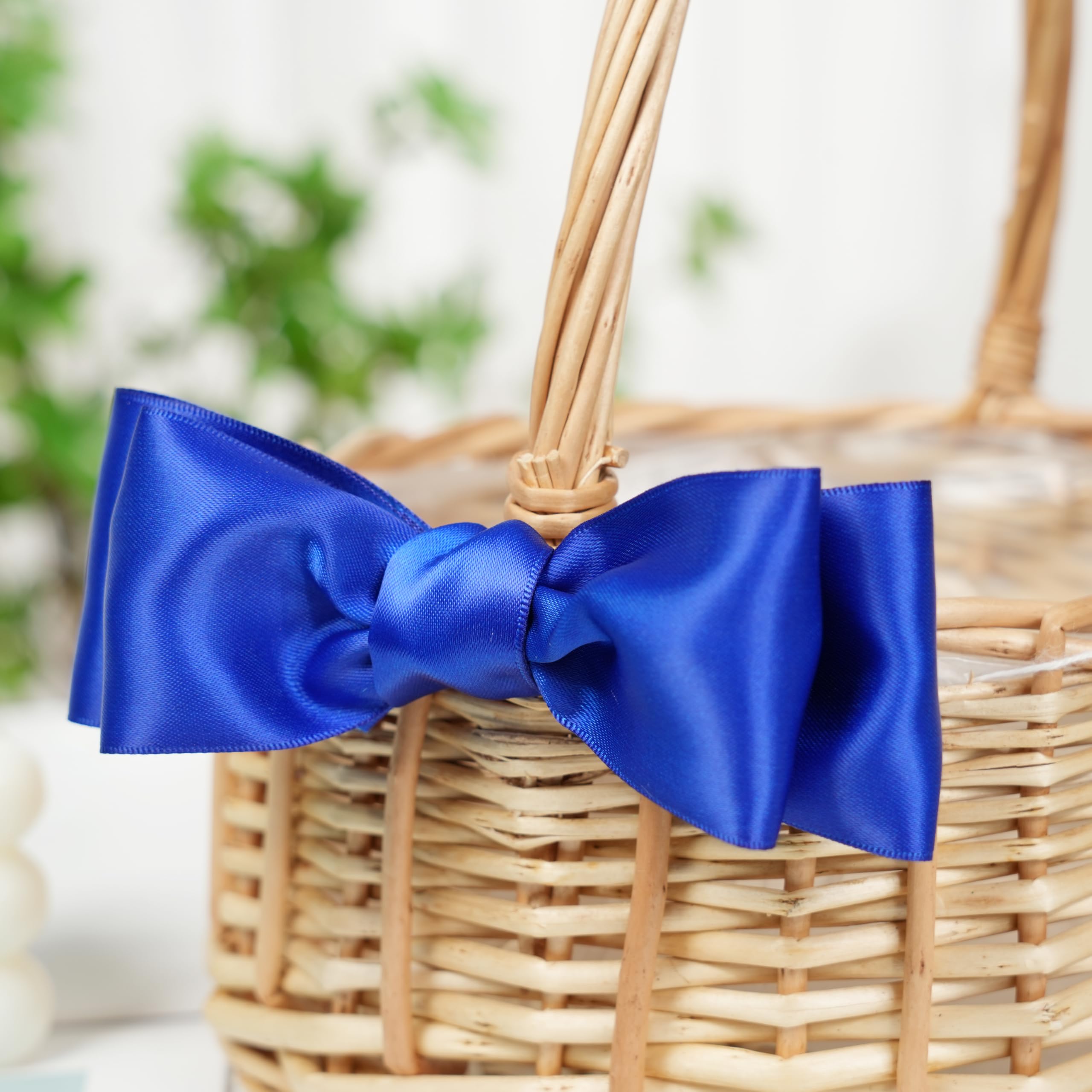 Amazon.co.jp: DINDOSAL ロイヤルブルー 両面サテンリボン 2インチ x