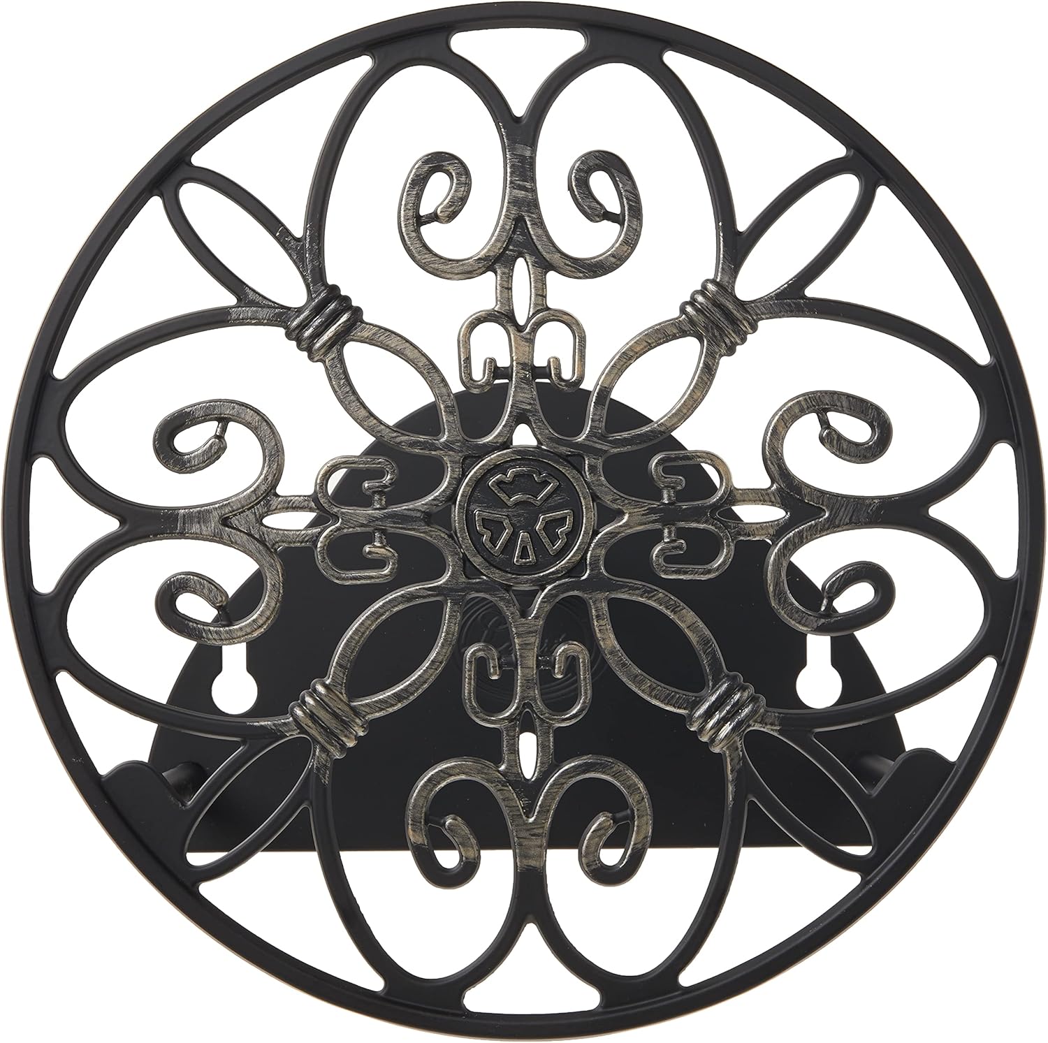 Liberty Garden Products 670 Wall Mounted Decorative Hose Butler, Holds 125-Feet of, Black (Pack of 2)