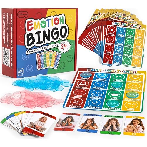 Garybank Emotional Bingo Game for Kids Social Skill Learning, Age 5+