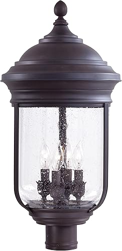 Minka Lavery - Luces de poste para exteriores 8816-57 Amherst para iluminación exterior, 80 vatios, bronce