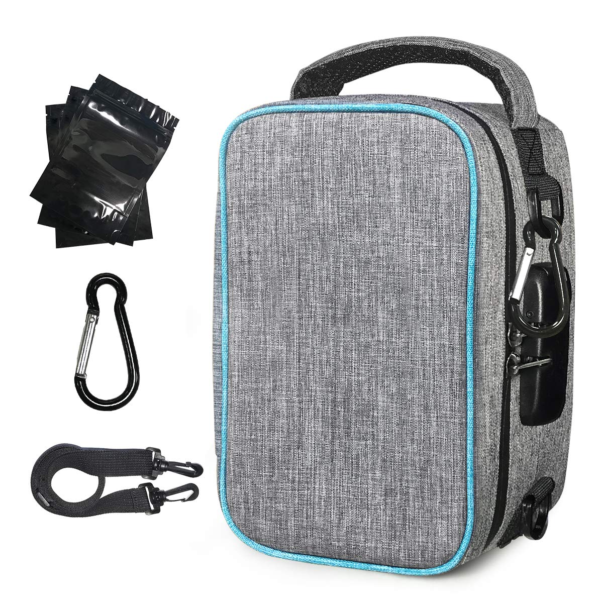 Smell Proof Bag with Combination Lock Odor Proof Storage Case; Medicine Lock Box Bag Travel Storage Pouch Crossbody Bag Best Christmas Gifts for Men or Women