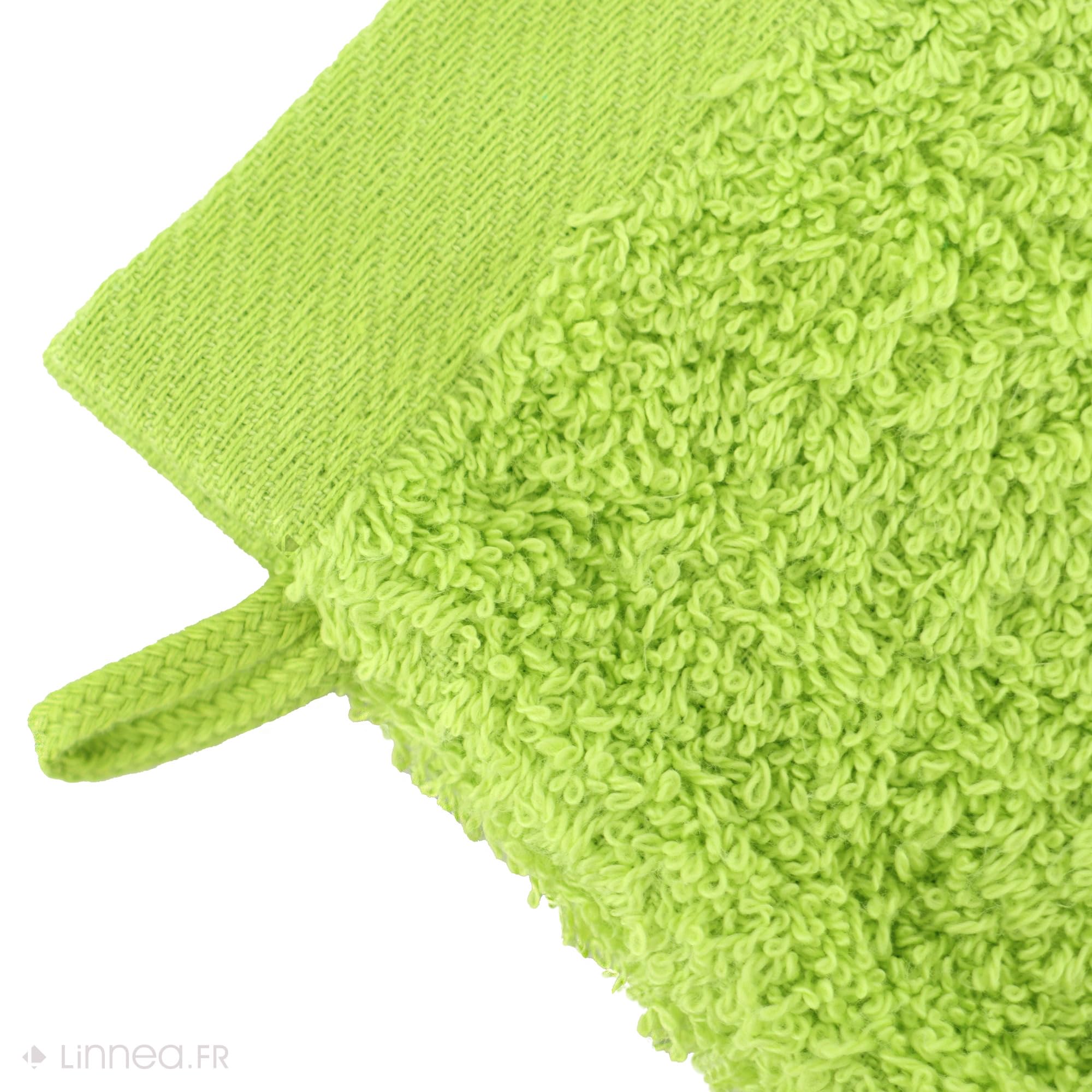 Serviette Invité 30x50 Cm Alba Vert Pomme - 100% Coton Peigné 520g/m² Fabriquée Au Portugal