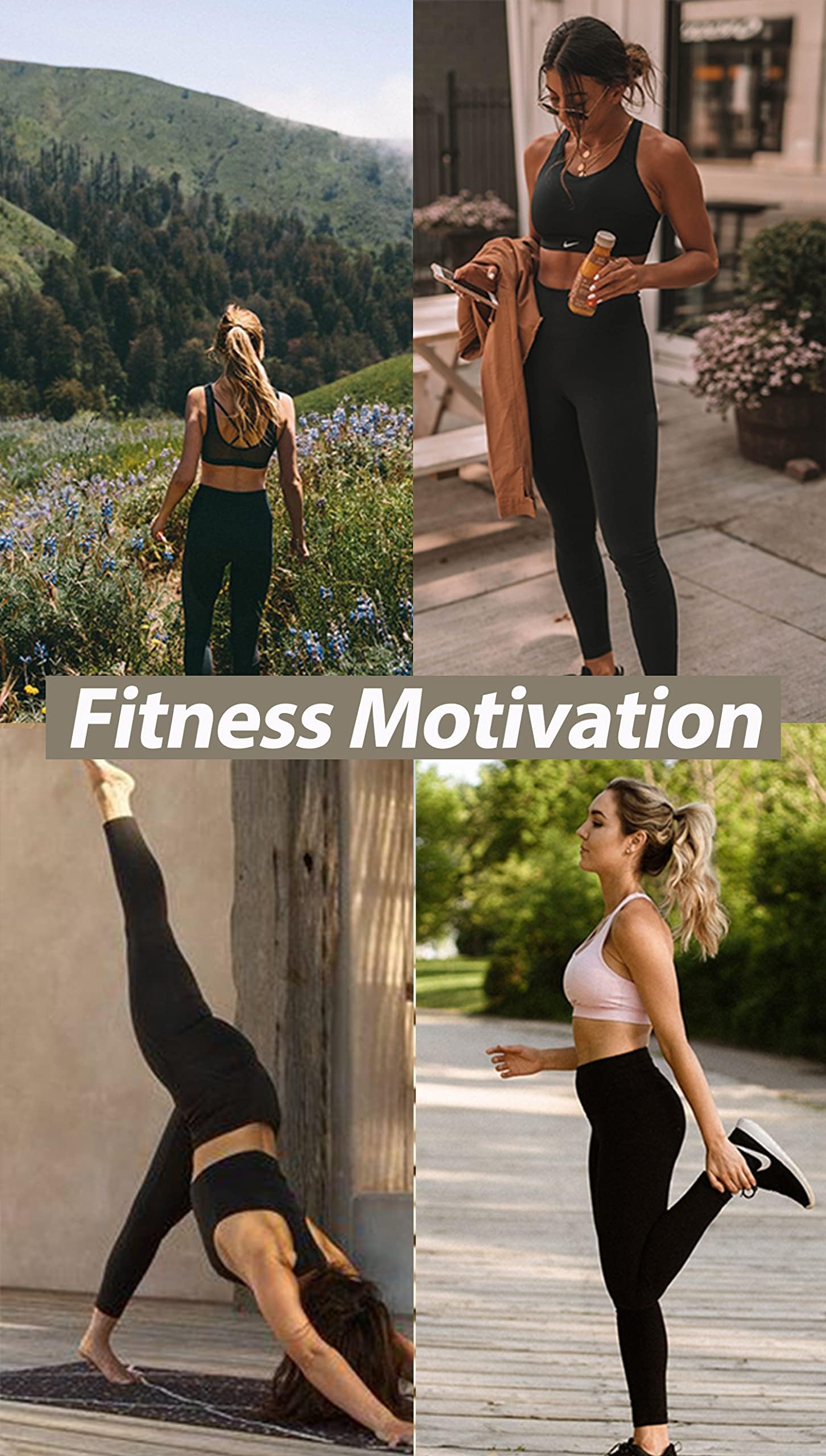 NexiEpoch Leggings de cintura alta para mujer, pantalones de yoga suaves de compresión con control de abdomen para entrenamiento, talla regular y grande
