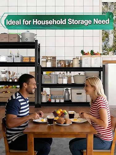 Miniatura 4 de Estantes de almacenamiento de garaje de 1400 libras resistentes, 35 pulgadas de ancho x 16 pulgadas de profundidad x 66 pulgadas de alto, estantes