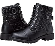 Women's 903 Combat Ankle Boots, Lace up Comfortable Booties Low Heel