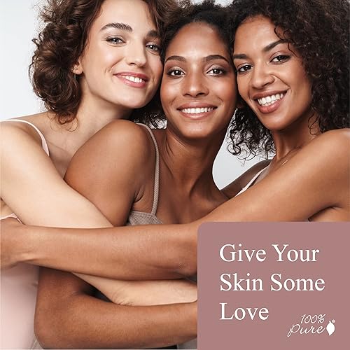 Miniatura 8 de 100% PURE Hidratante tintado antienvejecimiento maquillaje facial  Bisque de melocotón pigmentado de frutas de cobertura ligera a media y brillo