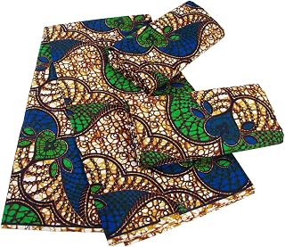 African Ankara Prints Wax Fabric 3 Yard African Fabric for Party Dress Craft DIY Sewing Textile Polyester Nigeria Tissu