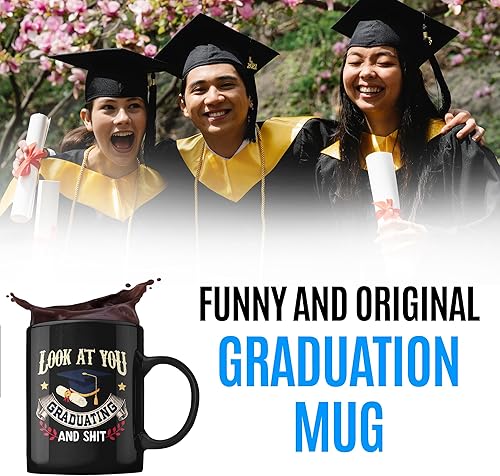 Miniatura 3 de Divertida taza de graduación para él o ella | Regalo de felicitación original para un graduado que se gradúa de la universidad, escuela