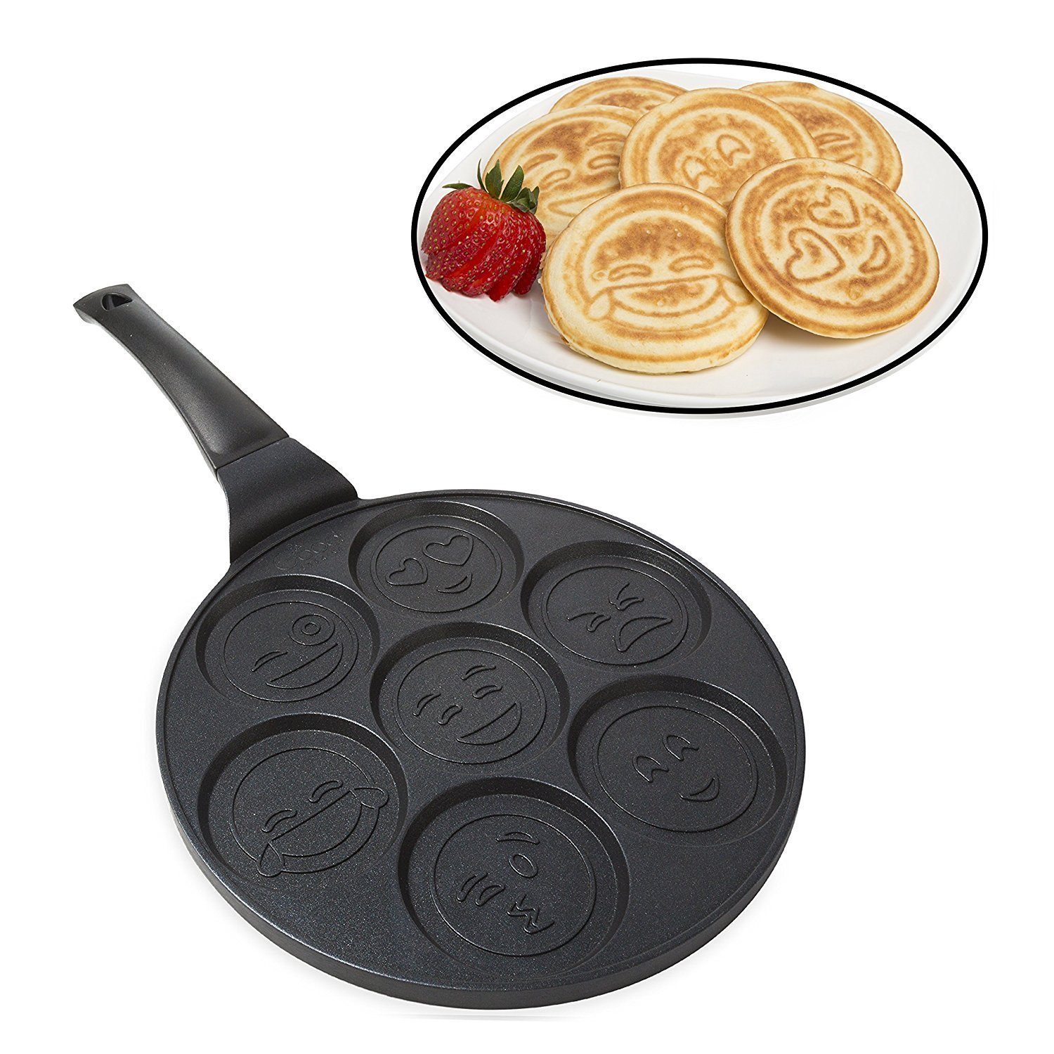 Buy Smiley Face Pancake Pan 100 Nonstick Pan Cake Griddle with 7