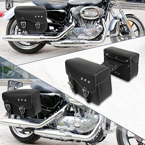 Miniatura 2 de Motoforti Par de alforjas de la motocicleta lado de herramientas bolsas de equipaje de ciclismo bolsa de viaje motocicleta bolsa impermeable