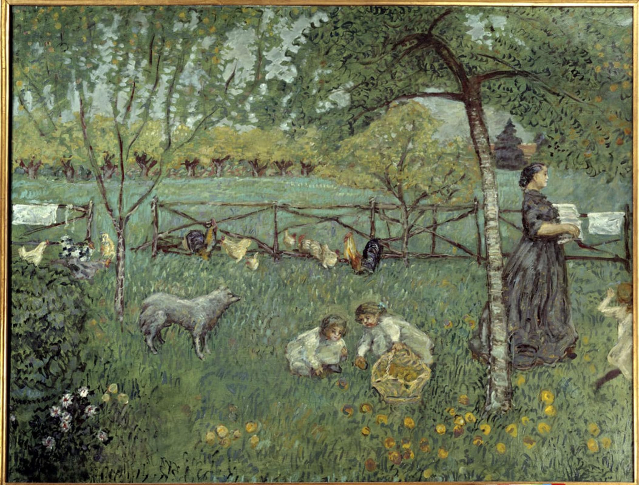 ARTXLXXBN Famous Print Painting Colorful Art Print the Great Garden Painting by Pierre Bonnard Canvas Art Decorations for Home Decor 60x90cm