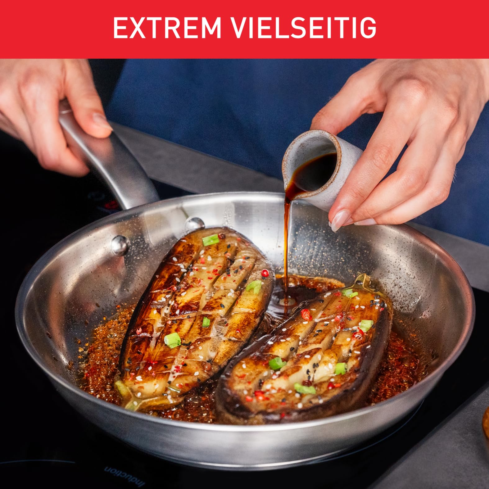 Tefal Virtuoso Wokpfanne Induktion 28 cm – Bild 6