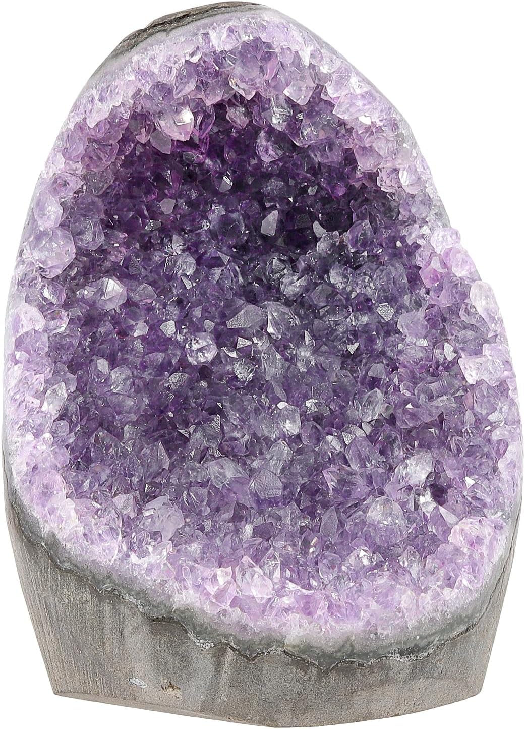 Sportmusies Natural Amethyst Cluster Specimen Home Desk Decoration, Irregular-Shaped Raw Geode Crystal for Meditation Healing, 2.36-4.72 inches