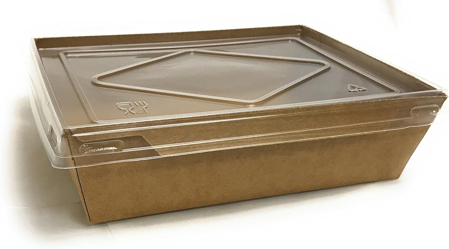 25 Counts Kraft Paper Salad Box with Lids, Take Out Paper