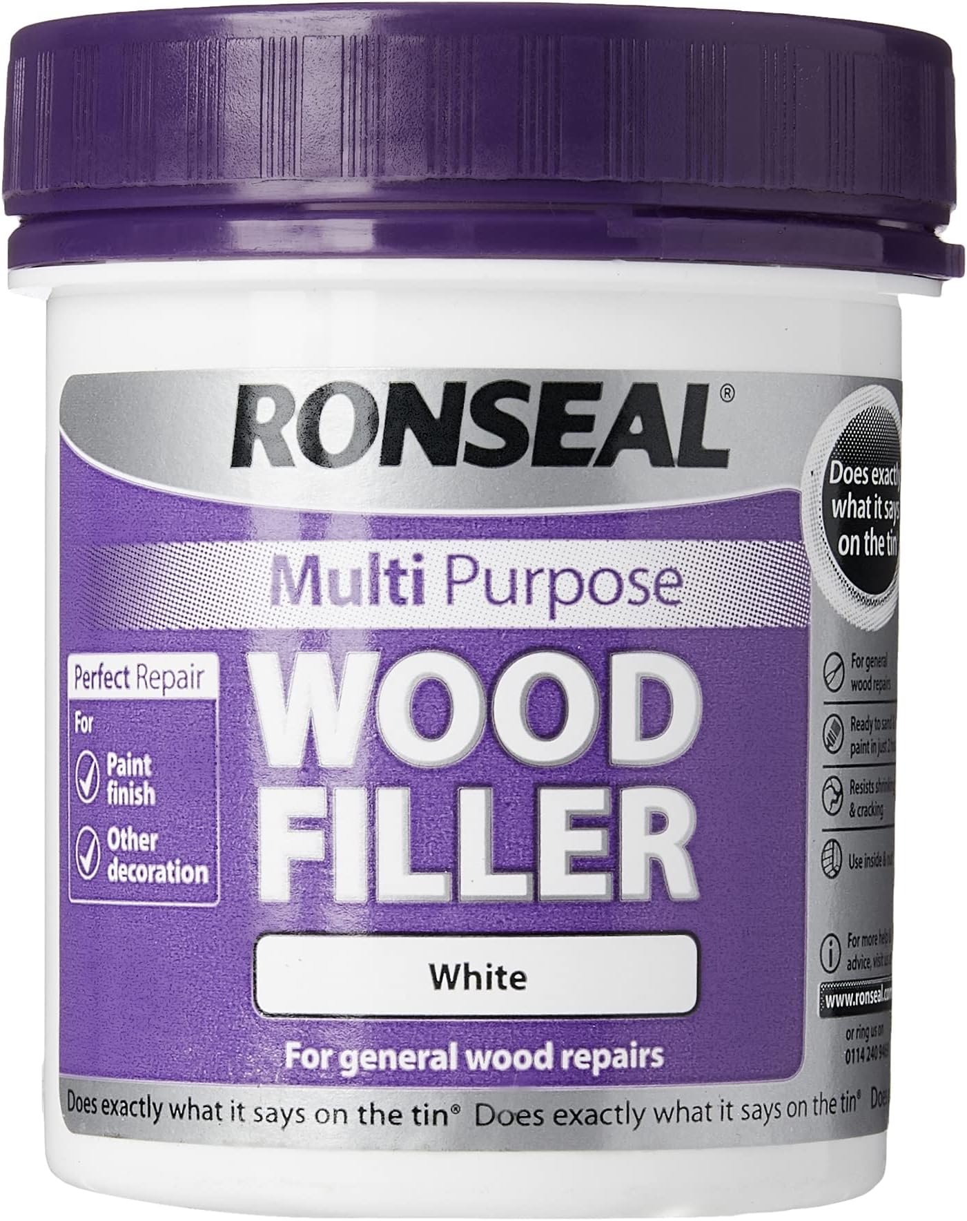 Multi-Purpose Wood Filler - White 250g