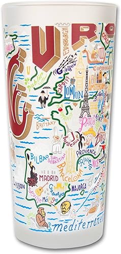 Miniatura 10 de catstudio Vaso para beber Río de Janeiro  Obra de arte inspirada en la geografía impresa en una taza esmerilada