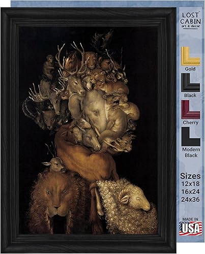 Vista 12 de Guiseppe Arcimboldo - Lienzo enmarcado para decoración de pared, diseño de obra de arte fina, lienzo de reproducción Impresión de galería en marco
