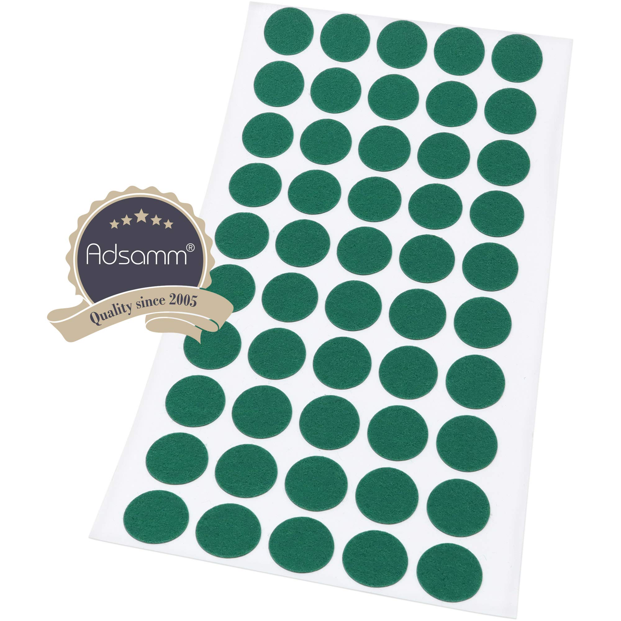 Adsamm® / 90 X Patins En Feutre/Blancs / 25x50 Mm/rectangulaire