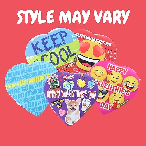 Miniatura 2 de Caja en forma de corazón con temática de redes sociales surtido de trufas de chocolate regalos de San Valentín para niñas regalos para seres