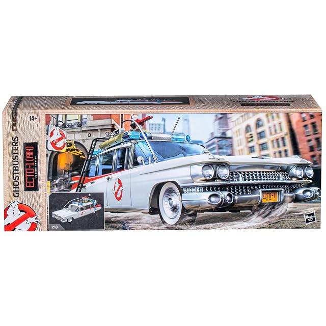 Foto 2 de 8 de Hasbro Ghostbusters Plasma Series, Ecto-1 (1984), Coche de Juguete a Escala 1:18, Juguetes Ghostbusters