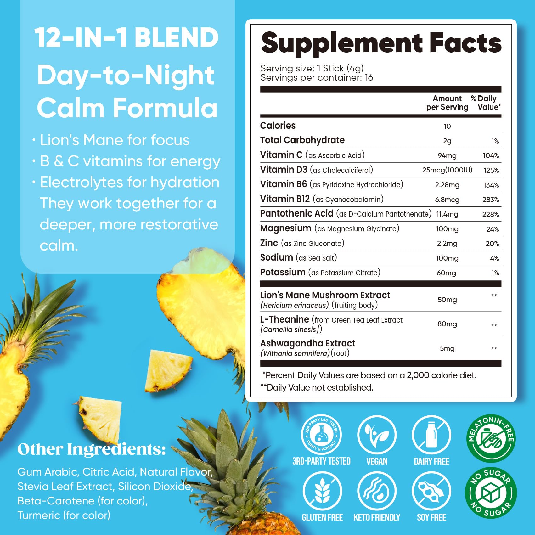Venture Pal Calm Drink Mix, 12-in-1 Cortisol Reducer & Sleep Aid — Amazon image 9