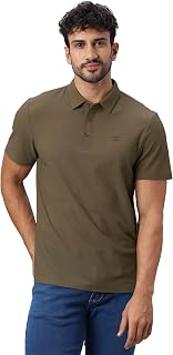 HEKTOR Men's Bubble Jacquard Polo with Open Button Placket Price In India